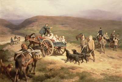 Grouse Shooting on the Glentanar Estate in Aberdeenshire by Carl Suhrlandt