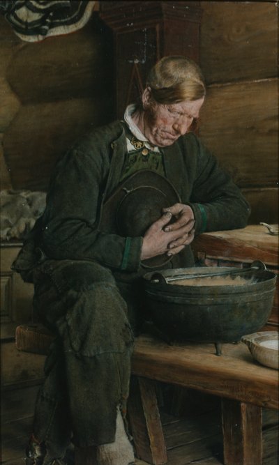 Saying Grace by Carl Sundt Hansen