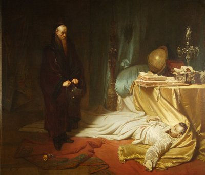 Seni at the Dead Body of Wallenstein by Carl Theodor von Piloty