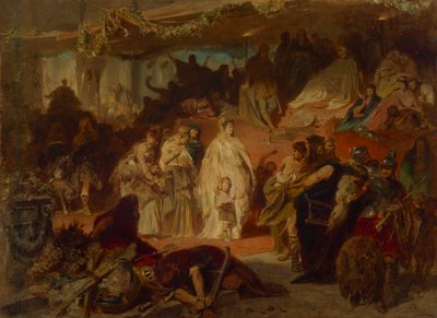 Thusnelda in the Triumph of Germanicus by Carl Theodor von Piloty