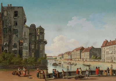 Berlin City Palace on the Spree River by Carl Traugott Fechhelm