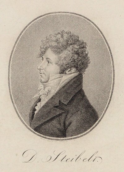 Portrait of Pianist and Composer Daniel Steibelt by Carl Traugott Riedel