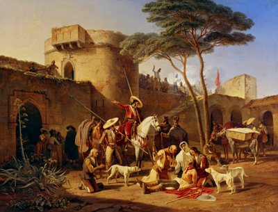 Spanish Guerrillas in a Fort by Carl Wilhelm Freiherr von Heideck