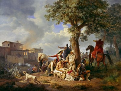 Scene from the Spanish War of Independence by Carl Wilhelm Freiherr von Heideck