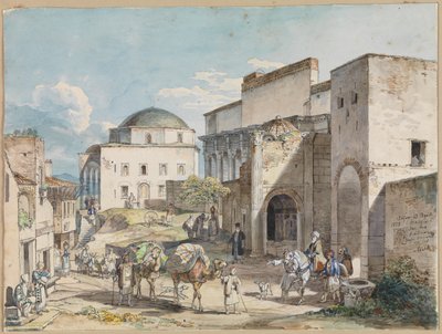 Street Scene in Athens. With Hadji Hazekis