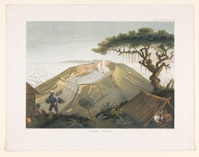 Mount Gede in West Java (Atlas to the work Java) by Carl Wilhelm Mieling (possibly)