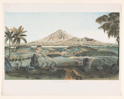 Mount Sumbing in Java (Atlas to the work Java) by Carl Wilhelm Mieling (possibly)