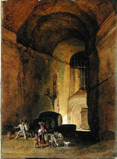 An Osteria, 1830 by Carl Wilhelm von Heidick