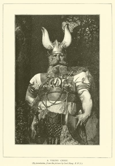 A Viking Chief by Carl after Haag