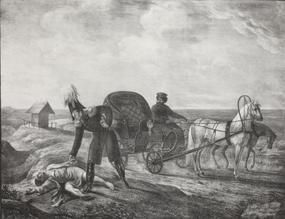 Emperor Alexander I Helps a Needy Person, 1820 by Carl von Hampeln