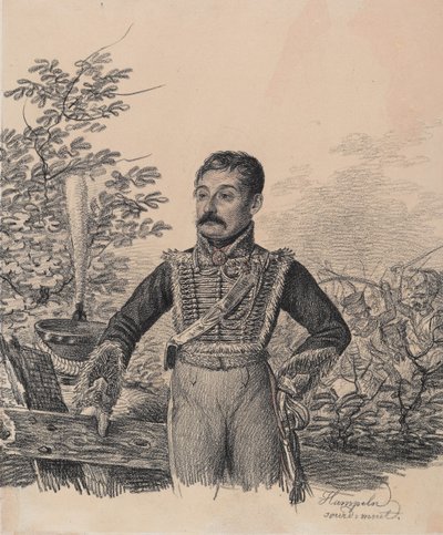 Portrait of Akim Vasilyevich Duvanov, Early 1820s by Carl von Hampeln