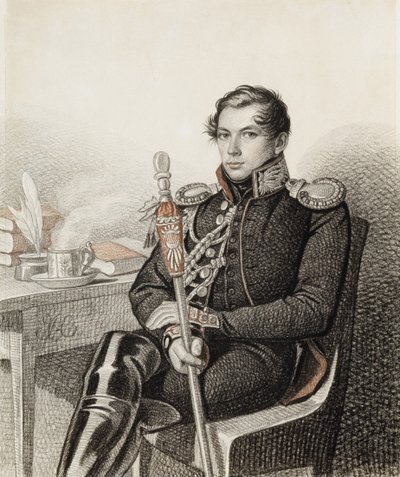 Portrait of Count Pyotr Petrovich Konovnitsyn 1803-1830, 1822-1823 by Carl von Hampeln