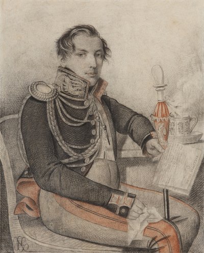 Portrait of Count Pyotr Petrovich Konovnitsyn 1803-1830 by Carl von Hampeln