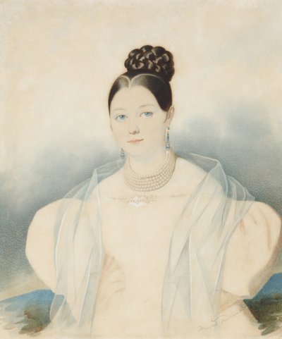 Portrait of Countess Ekaterina Alexandrovna Zubova, née Obolenskaya by Carl von Hampeln