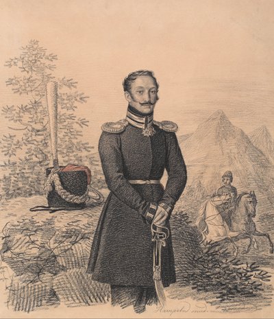 Portrait of Fyodor Alexandrovich Bekovich-Cherkassky, 1822 by Carl von Hampeln