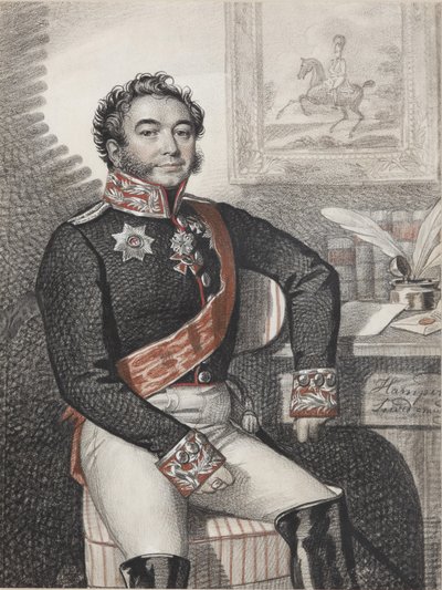 Portrait of Fyodor Petrovich Opochinin by Carl von Hampeln