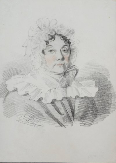 Portrait of Maria Ivanovna Rimskaya-Korsakova, née Naumova 1764-1832, 1820s by Carl von Hampeln