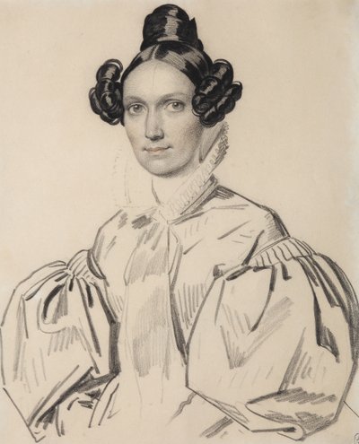 Portrait of Olga Nikolaevna Talyzina, née Zubova 1803-1882, Early 1830s by Carl von Hampeln