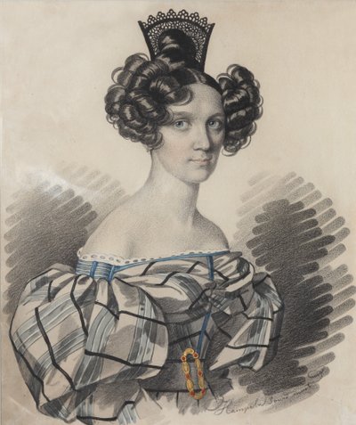 Portrait of Olga Nikolaevna Talyzina, née Zubova by Carl von Hampeln