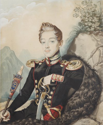 Portrait of Vasily Petrovich Milyukov by Carl von Hampeln