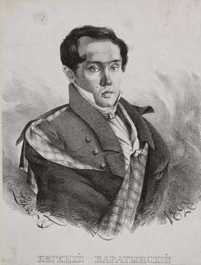 Portrait of the Poet Yevgeny Abramovich Baratynsky by Carl von Hampeln