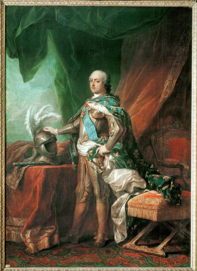 Louis XV in His Coronation Robes by Carle (circle of) Vanloo