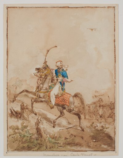 An Arab on a Charging Horse by Carle Vernet
