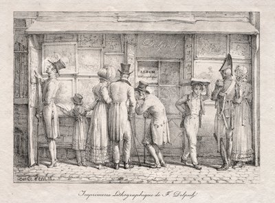 Delpech Lithographic Print Shop by Carle Vernet