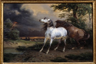 Horses Frightened by the Storm by Carle Vernet