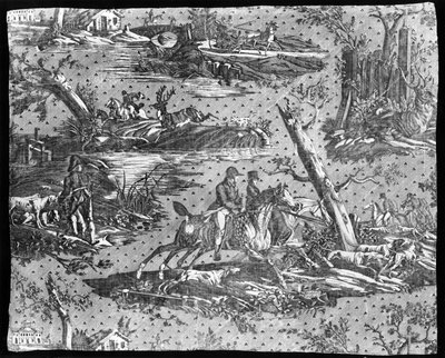 The Road to Jouy (Furnishing Fabric) by Carle Vernet