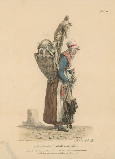 Marchande de Volaille et de Gibier by Carle Vernet