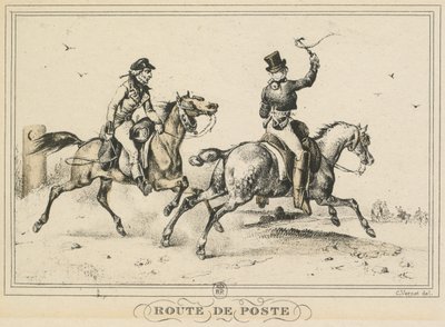 Scenes of Daily Life, Roads and Paths: Mail Route by Carle Vernet