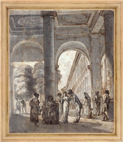 The Royal Palace in 1810 by Carle Vernet