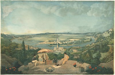 View of Paris from the Terrace of the Pavillon de Brimborion by Carle Vernet