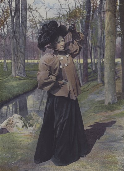 Woman in a Paris Park by Carle de Mazibourg
