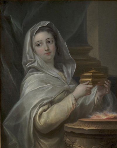 A Vestal. Woman portrayed as a Vestal? by Carle van Loo