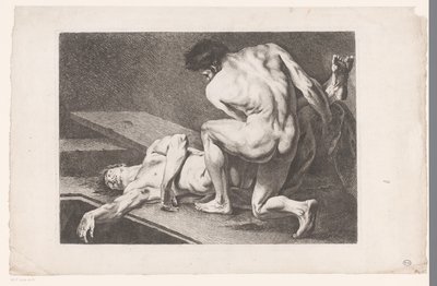 Academic Study of Two Male Nudes (Six Academic Studies) by Carle van Loo