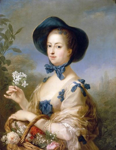 Jeanne-Antoinette Poisson, Marquise de Pompadour Belle Jardiniere by Carle van Loo