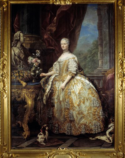 Portrait of Queen Mary Lescszinska, Queen of France by Carle van Loo