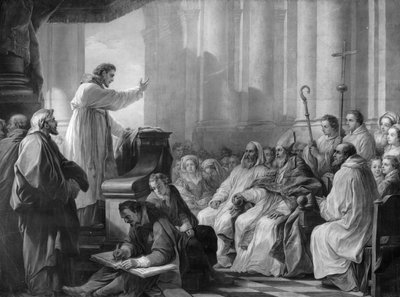 St. Augustine Preaching before Valere, Bishop of Hippo by Carle van Loo