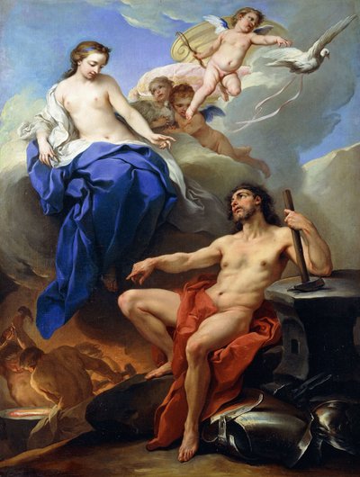 Venus Requesting Vulcan to Make Arms for Aeneas by Carle van Loo
