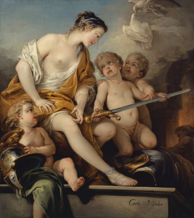 Venus and Cupids with the Arms of Mars by Carle van Loo