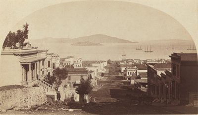 Alcatraz Island and San Francisco Bay, Looking North by Carleton E. Watkins