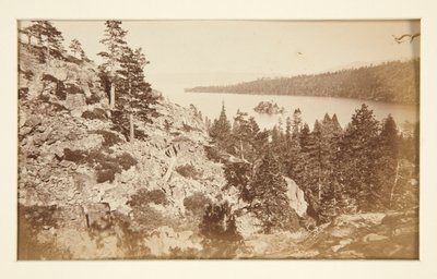 Four Railroad Scenes and four Views of Lake Tahoe: Emerald Bay, Lake Tahoe by Carleton E. Watkins