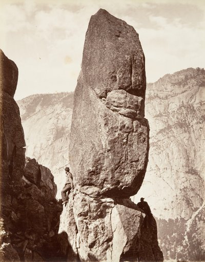 Magic Tower, Yosemite, ca. 1872, printed ca. 1876 by Carleton E. Watkins.