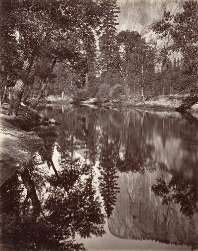 Mirror View of El Capitan, Yosemite, ca. 1872, printed ca. 1876 by Carleton E. Watkins.