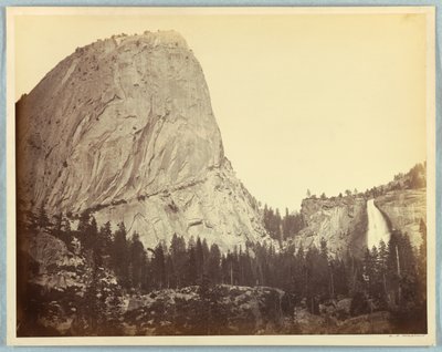 Mount Broderick, Nevada Falls, 700 Feet, Yosemite by Carleton E. Watkins