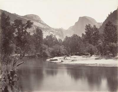 North and South Dome, Yosemite by Carleton E. Watkins.