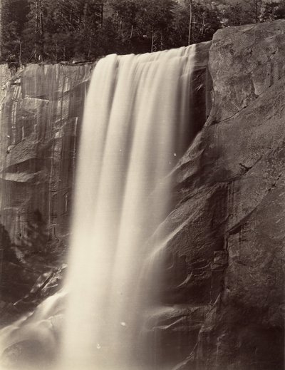 Vernal Falls, 350 feet, Yosemite, ca. 1872, printed ca. 1876 by Carleton E. Watkins.