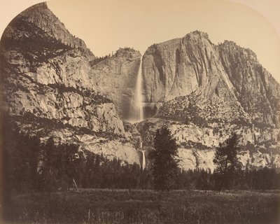 2637 Ft. Yosemite Fall, Front View by Carleton Emmons Watkins